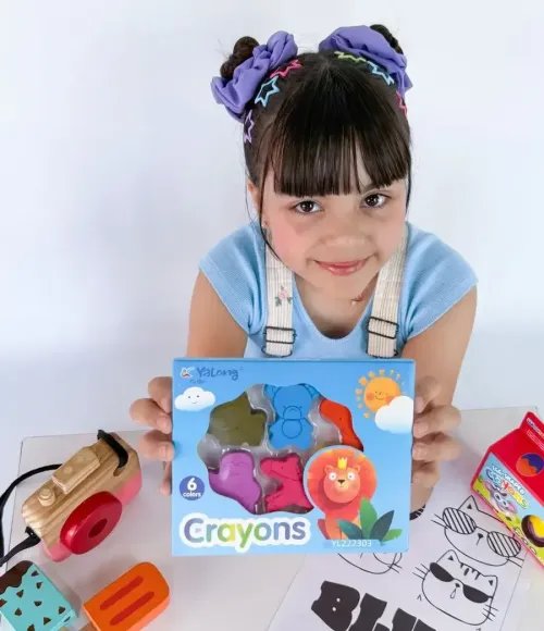 Yalong Wax Crayons, 6 colors