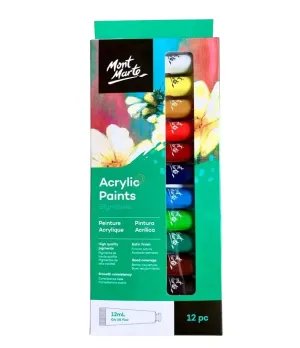 Mont Marte Acrylic Paints (Signature) 12pcs (12ml x 12)
