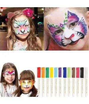 Pack of 12 Tattoo Pens Body Painting Marker