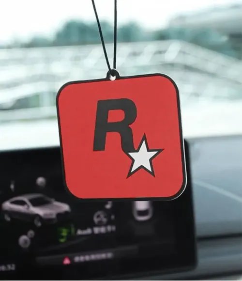 Rockstar R GTA car air freshener