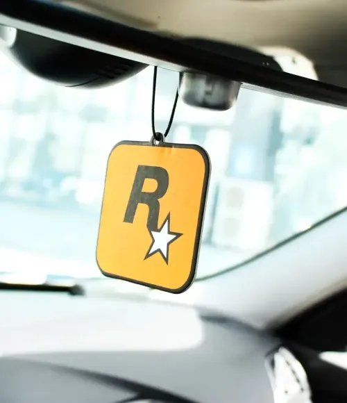 Rockstar R GTA car air freshener