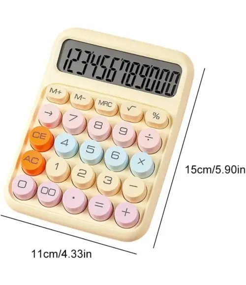 Mechanical Switch Calculator, 12 Digit Large LCD Display