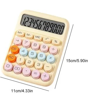 Mechanical Switch Calculator, 12 Digit Large LCD Display