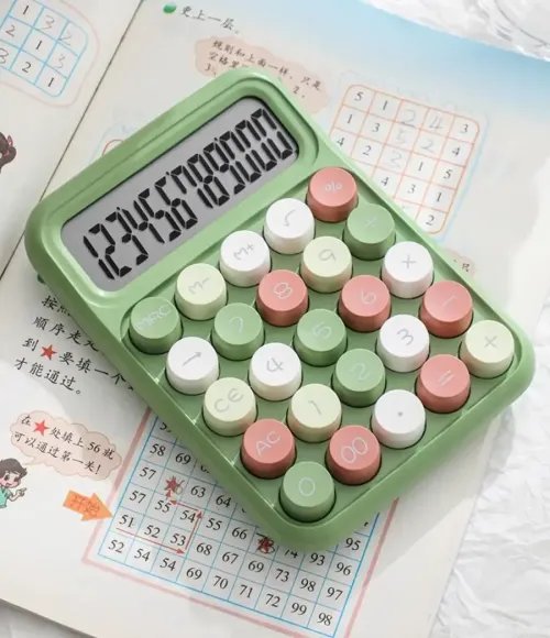Mechanical Switch Calculator, 12 Digit Large LCD Display