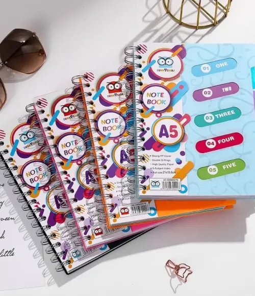 Ring Coli Notebook Size B5/A5 with Dividers