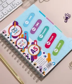 Ring Coli Notebook Size B5/A5 with Dividers