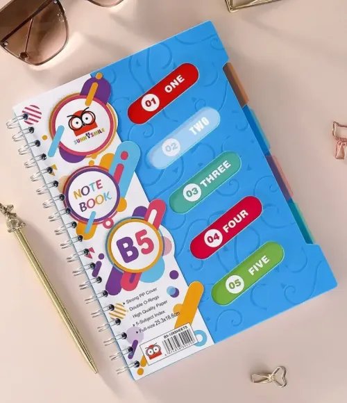Ring Coli Notebook Size B5/A5 with Dividers