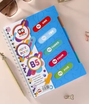 Ring Coli Notebook Size B5/A5 with Dividers