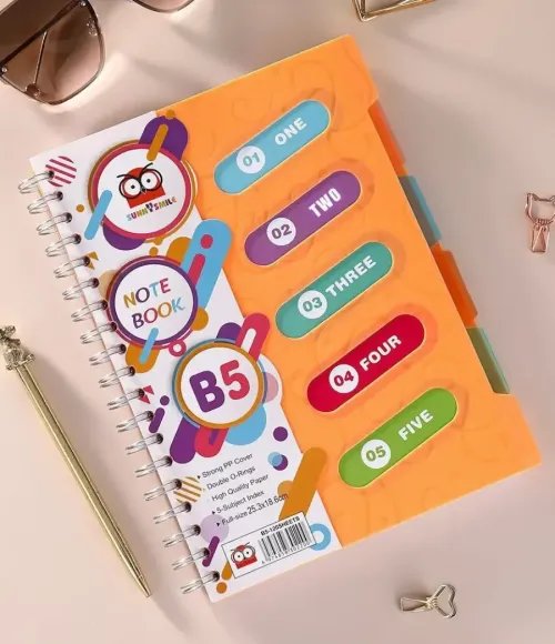 Ring Coli Notebook Size B5/A5 with Dividers