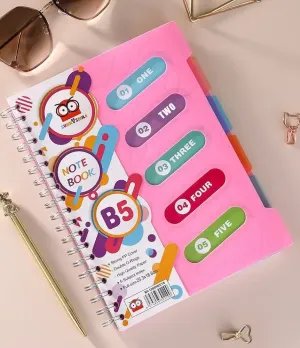 Ring Coli Notebook Size B5/A5 with Dividers