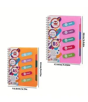 Ring Coli Notebook Size B5/A5 with Dividers