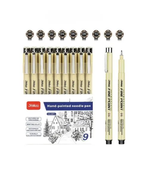 6-9-12 Pack of Drawing Pens: Perfect for Anime, Sketching, Calligraphy, and More