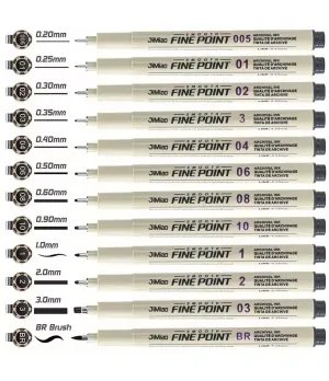 6-9-12 Pack of Drawing Pens: Perfect for Anime, Sketching, Calligraphy, and More