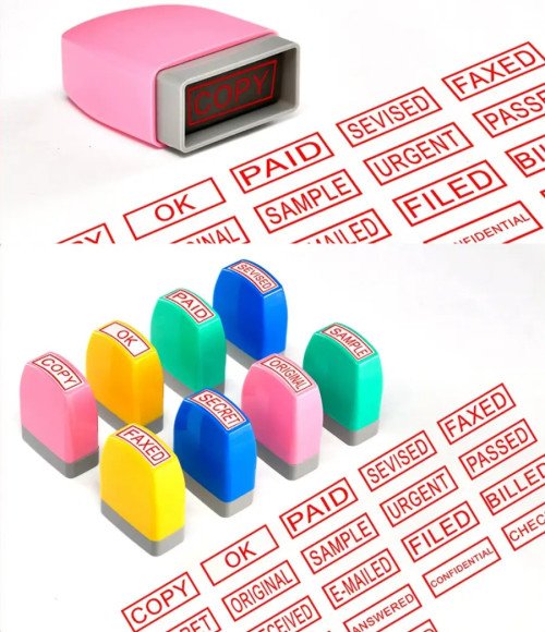 Home Office Business Rubber Stamp