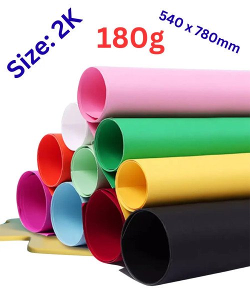 Colored hard card paper size 2k 180g