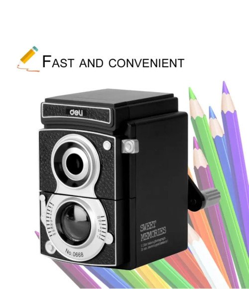 Deli-0668 Rotary Pencil Sharpener