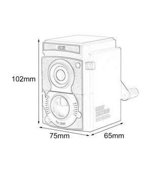 Deli-0668 Rotary Pencil Sharpener