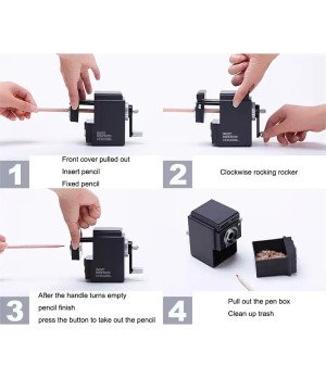 Deli-0668 Rotary Pencil Sharpener