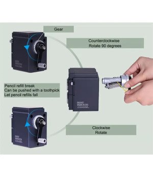 Deli-0668 Rotary Pencil Sharpener