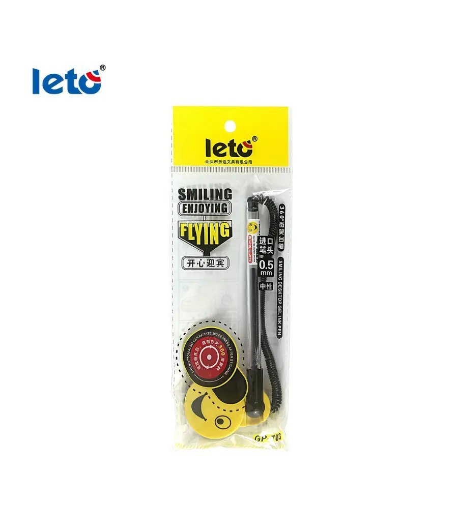 Leto Desktop Gel Ink ballpoint Pen 0.5mm Blue
