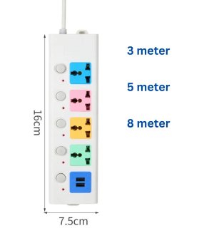multi-hole socket strip