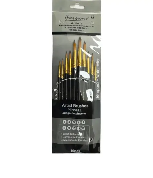 Giorgione 10-Piece Nylon Brush Set