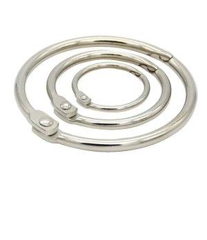 Binder Ring, Metal Book Ring Paper Ring Holder  Loose Leaf Binder Ring Clip 50pc pack