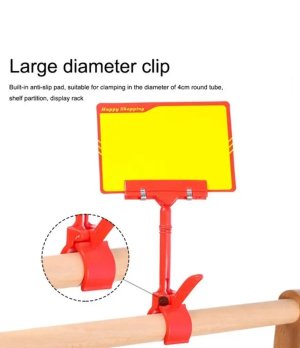 Colorful Shelf Price Label, Display Plastic Pop Holder Clips, Price Tag Holder, Price tag Display