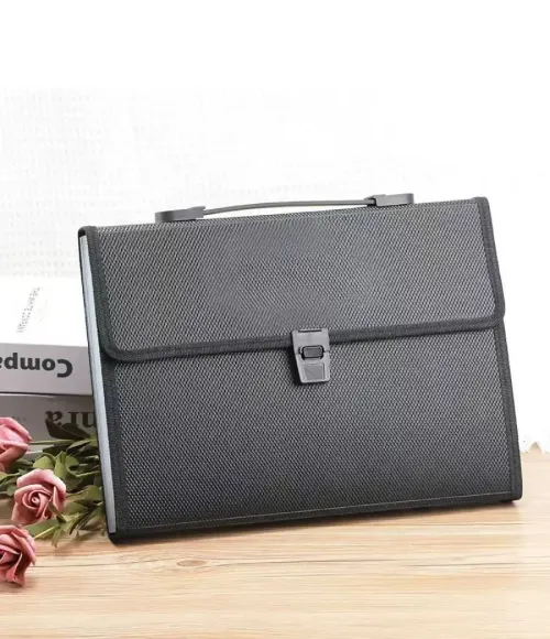 13 Pockets Expanding File Folder Organiser with Handle,  Accordion File Organiser, Plastic Document Wallet for Paperwork A4 +