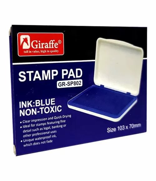 GIRAFFE STAMP PAD 103X70MM GR-SP802 Blue/Red