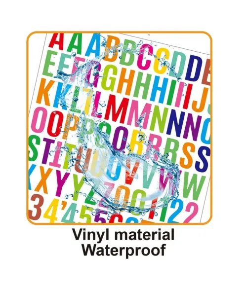 Alphabet and number stickers, 1-inch bold vinyl self-adhesive crafts, DIY gift sets, scrapbook stickers