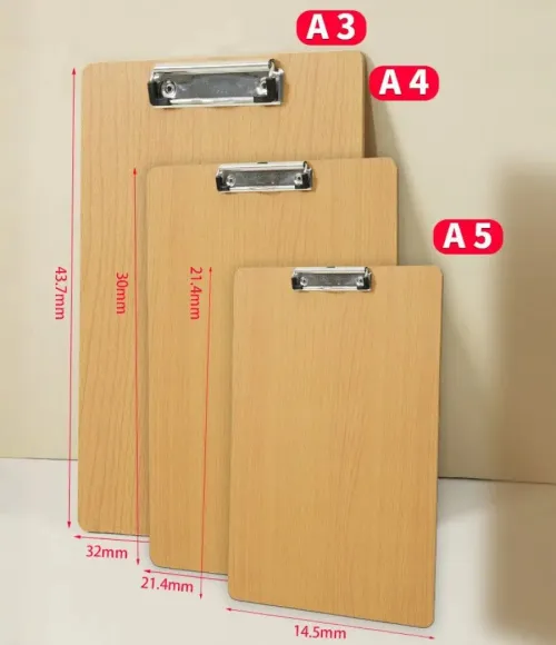 Wooden A3 Classic clipboard, Conference Clipboard, Multi-Function Art Drawing Board