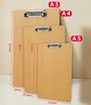 Wooden A3 Classic clipboard, Conference Clipboard, Multi-Function Art Drawing Board