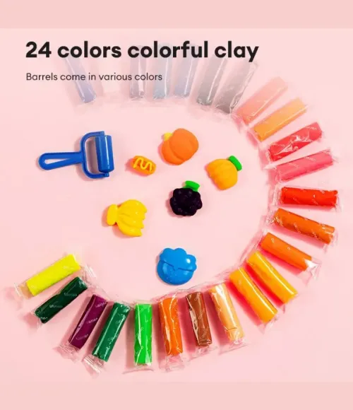 Deli 24-color Student Modeling Clay Set