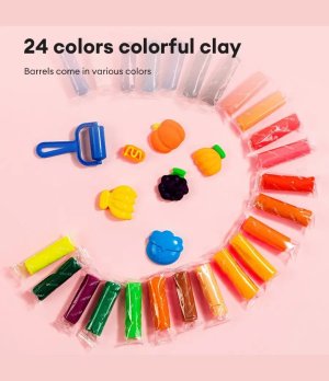 Deli 24-color Student Modeling Clay Set