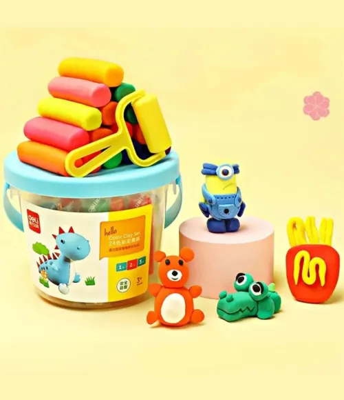 Deli 24-color Student Modeling Clay Set