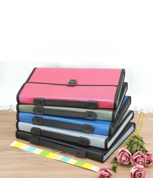 13 Pockets Expanding File Folder Organiser with Handle,  Accordion File Organiser, Plastic Document Wallet for Paperwork A4 +