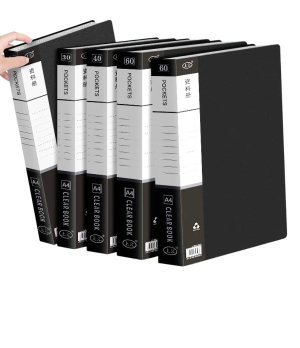 A4 folder, transparent insert booklet, document organizer, file folder