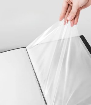 A4 folder, transparent insert booklet, document organizer, file folder