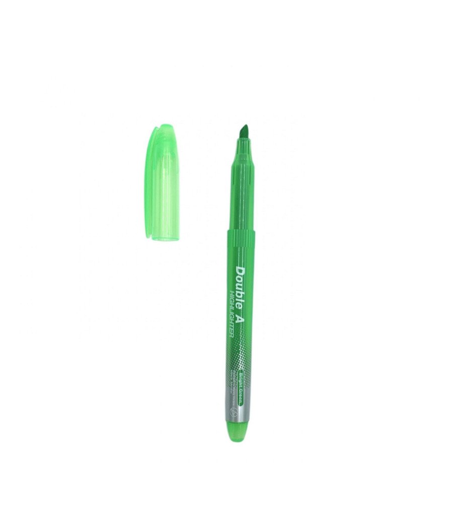 Double A  DHL-110-BG Highlighter Bright Green Color