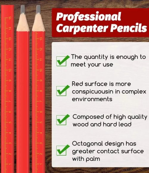 Carpenters Pencil Construction Pencils