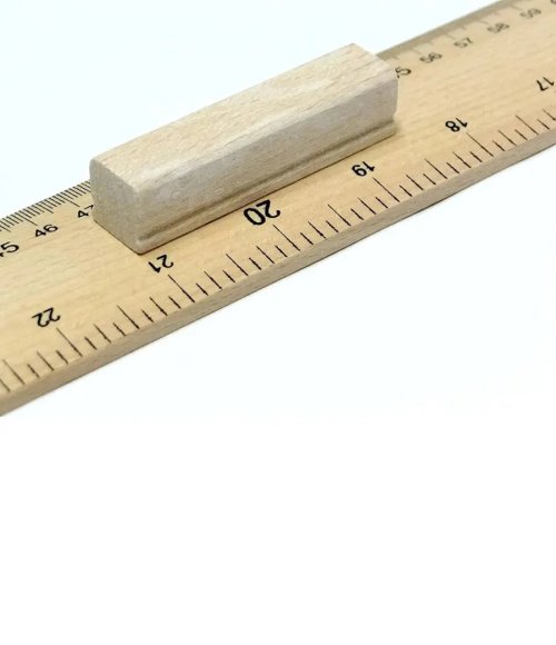 1M Wooden Ruler with Grip High Definition Scale