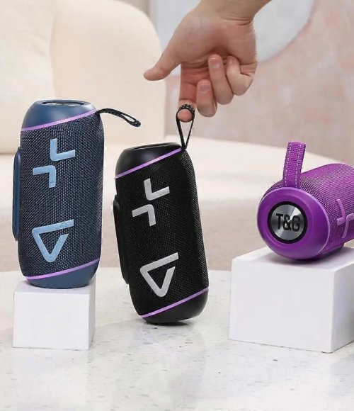 T&G TG-695 Wireless BT Woofer Speaker Outdoor Portable Portable Fabric Art Subwoofer