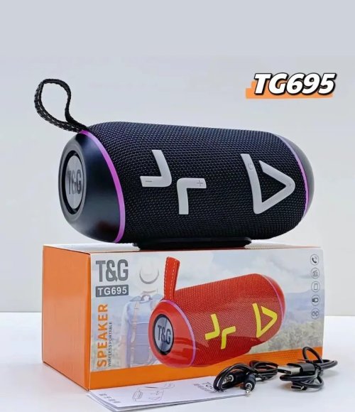 T&G TG-695 Wireless BT Woofer Speaker Outdoor Portable Portable Fabric Art Subwoofer
