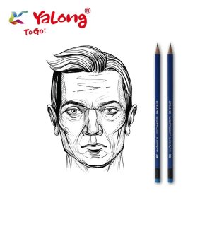 YALONG / Wooden pencil set, 2B, 12 pcs