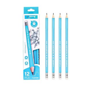 YALONG / Wooden pencil set, HB, 12 pcs