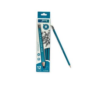 YALONG / Wooden pencil set, HB, 12 pcs
