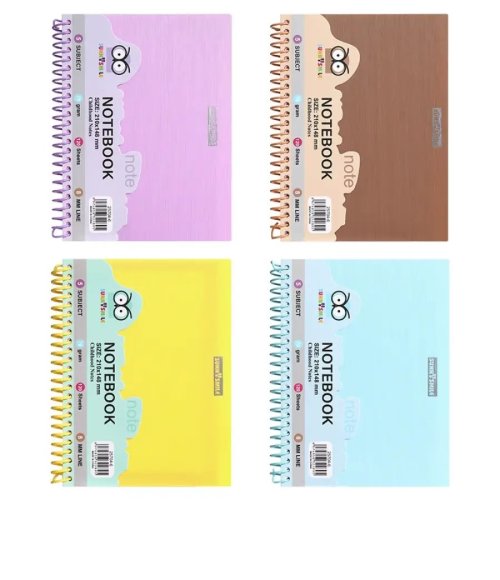 Spiral Notebook with Color Dividers A4 A5 A6