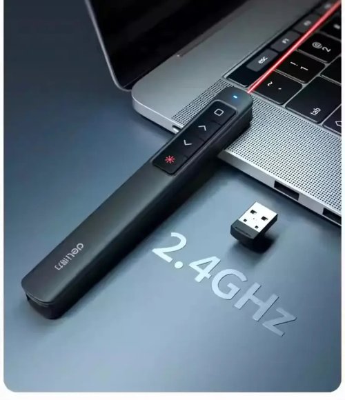 Deli 2808s Wireless Presentation Remote with Laser Pointer