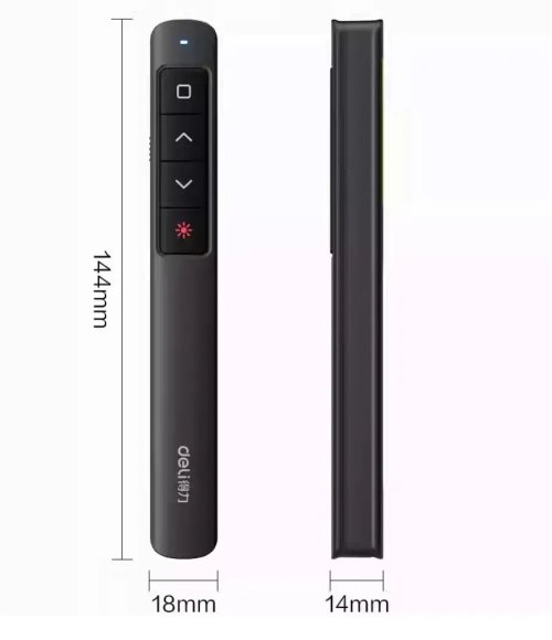 Deli 2808s Wireless Presentation Remote with Laser Pointer